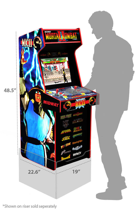 Arcade1Up Mortal Kombat II 4-Foot Tall Classic Arcade Game for Home