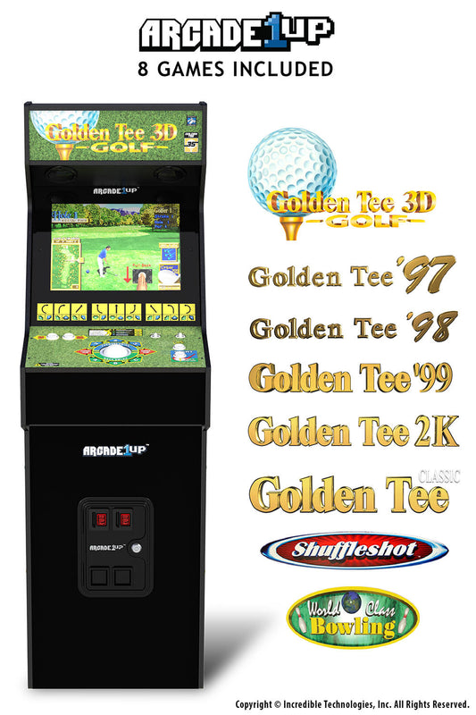 Arcade1Up Golden Tee 3D 35th Anniversary Deluxe Edition - Multi